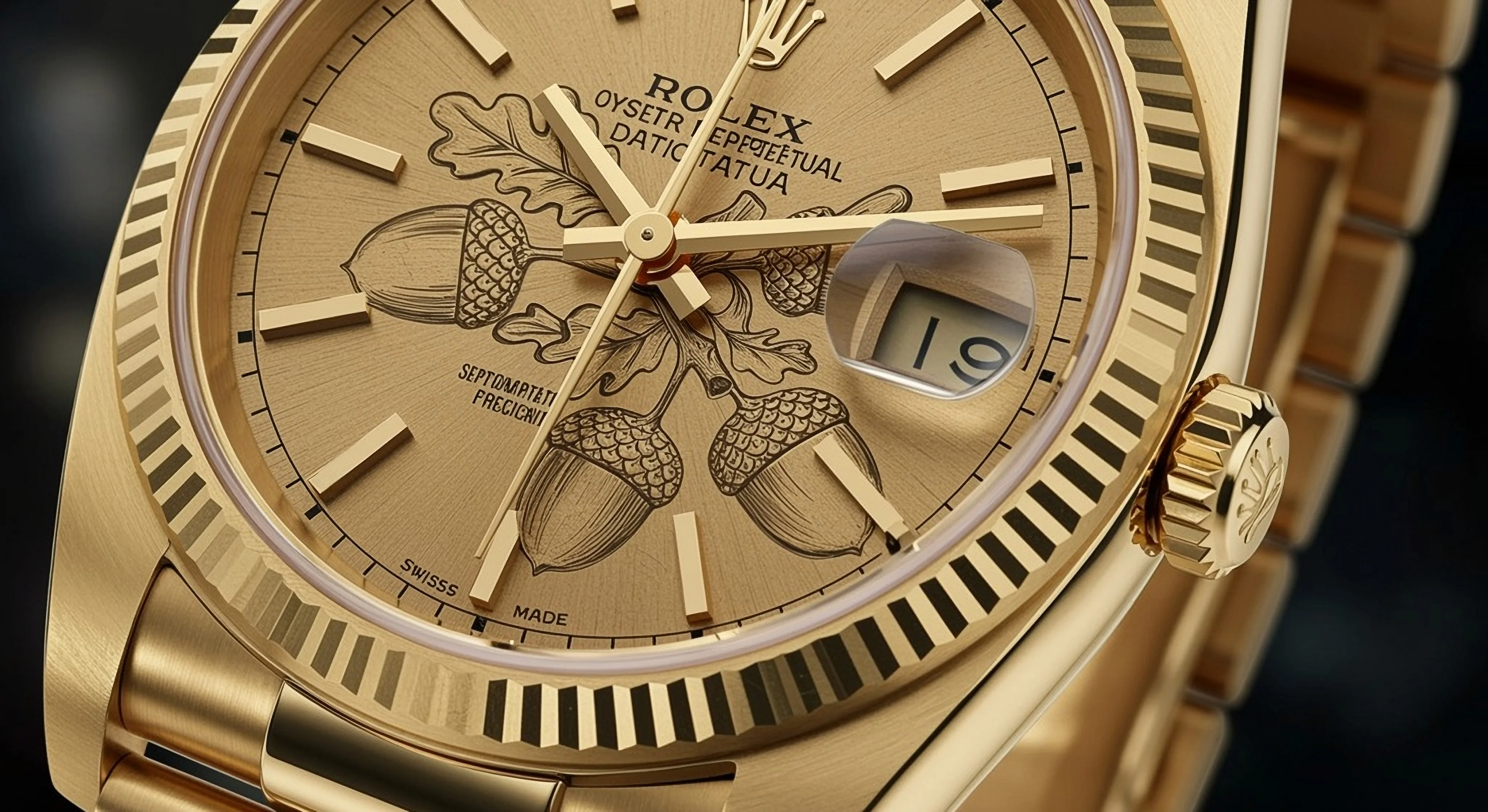 Watch case back with engravings
