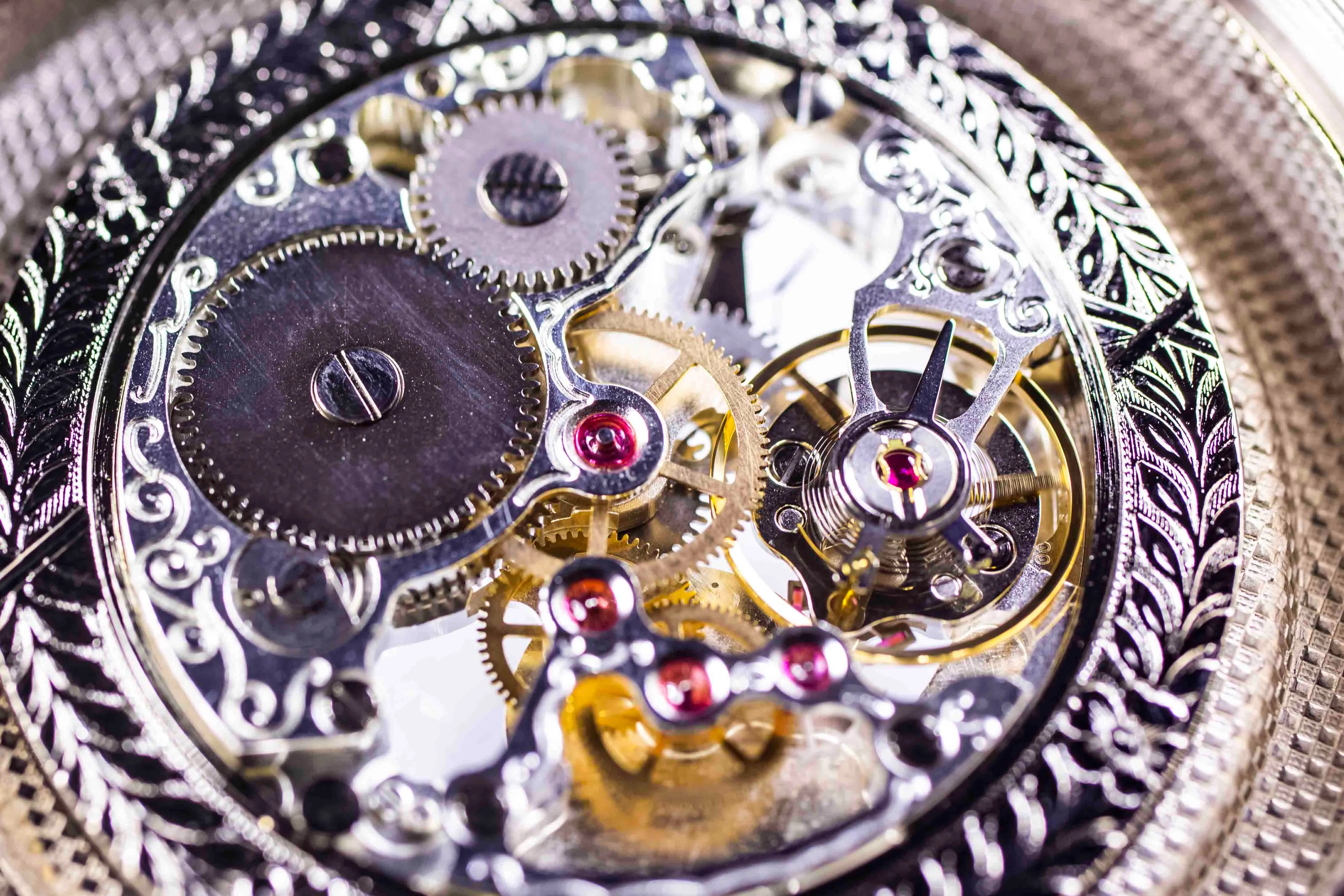 Example of Movement Country of Origin marking found on a watch — close-up identification photo