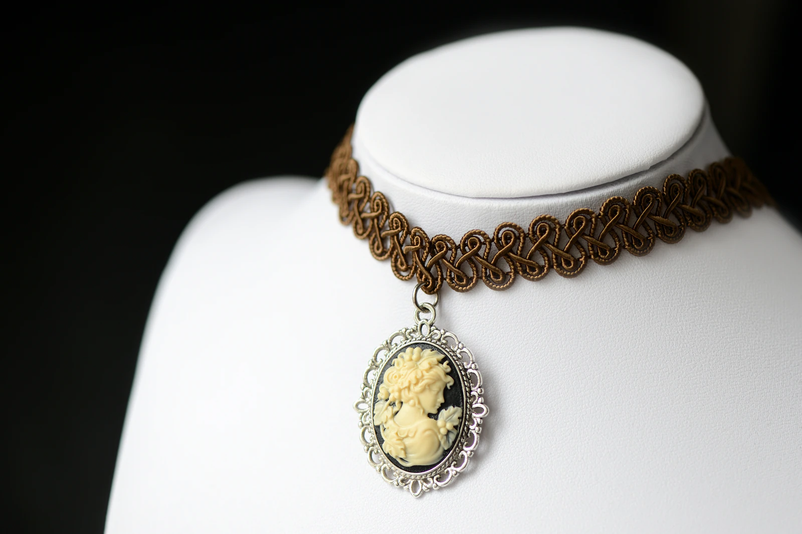 Antique cameo necklace